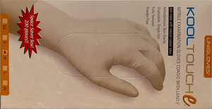 KOOLTOUCH-E Nitrile Examination Gloves (Medium, White)- $11.5/box of 200 Gloves ($5.95/100). 1 Case of 10 Boxes.